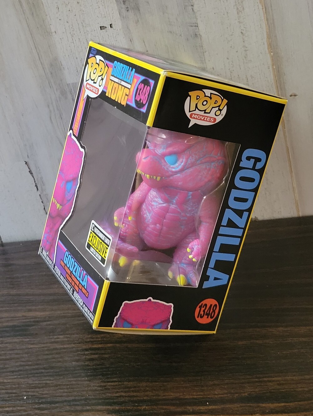 Funko Pop! Movies Godzilla Hot Pink Vinyl Figure with Blue Eyes and Yellow Claws